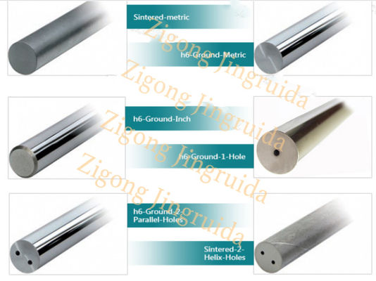 ungsten le carbure Rod avec 90-92 HRA a adapté le carbure aux besoins du client de tungstène de tube de carbure de tungstène Rods